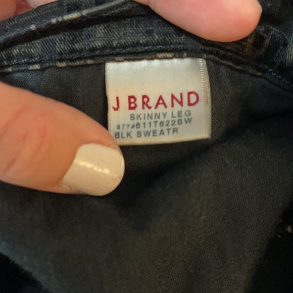 J Brand Wickwr Velvet Pattern Mid Rise Jeggings - Picture 7 of 8